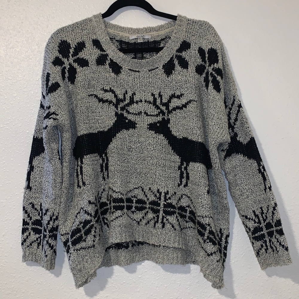Super soft, reindeer sweater crewneck